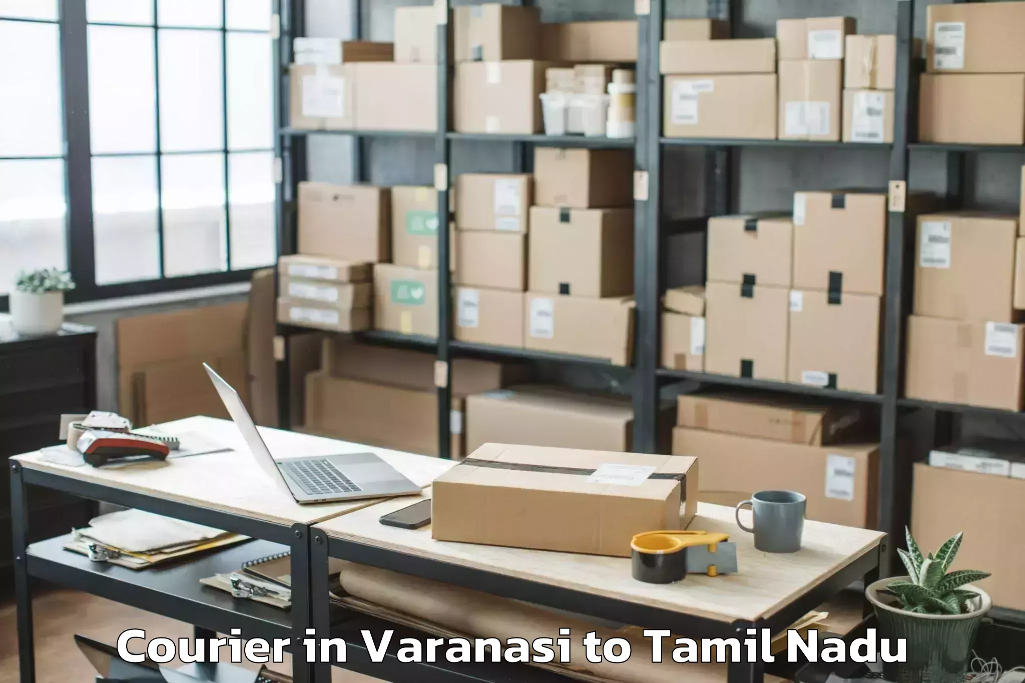 Book Varanasi to Thottiyam Courier Online